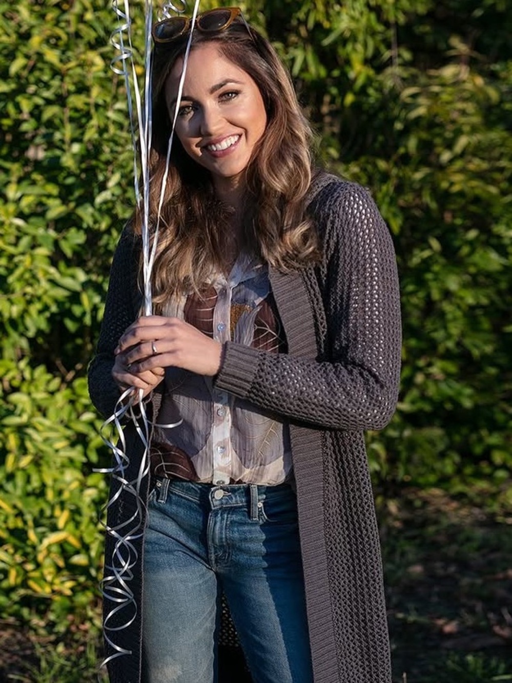 Evy Tree’s Avery Open-Front Hooded Knit Cardigan - Charcoal Gray